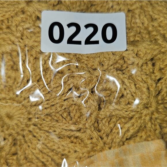 Dress Barn Mustard Yellow Crochet Scoop Neck Tunic Top Open Knit Size 2x - Picture 14 of 14